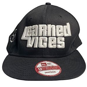 New Era Learned Vices 9fifty Like New Snapback Adjustable Hat Cap Embroidered
